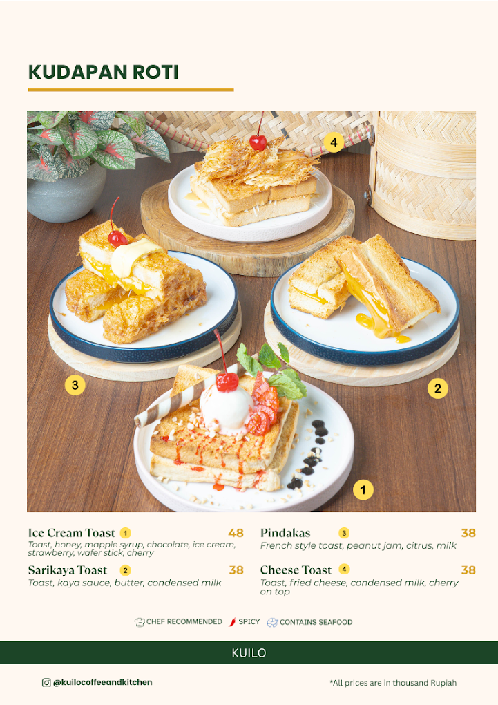 Menu Kuilo Coffe & Kitchen