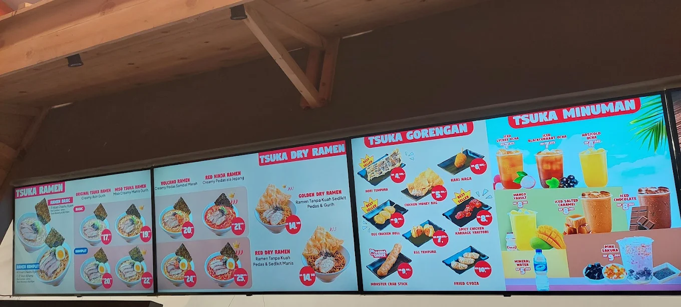 Menu Tsuka Ramen