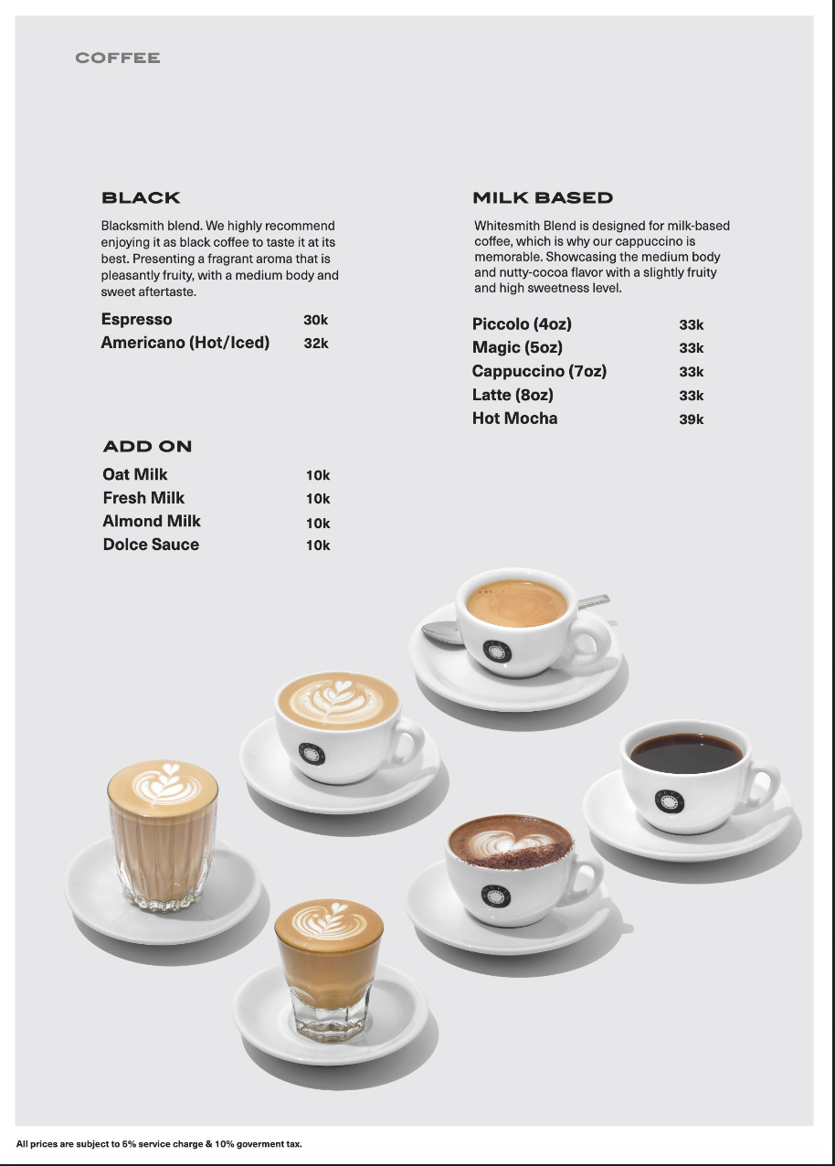 Menu Wheels Coffee Roasters - Heritage Lifestyle Hub (Riau)
