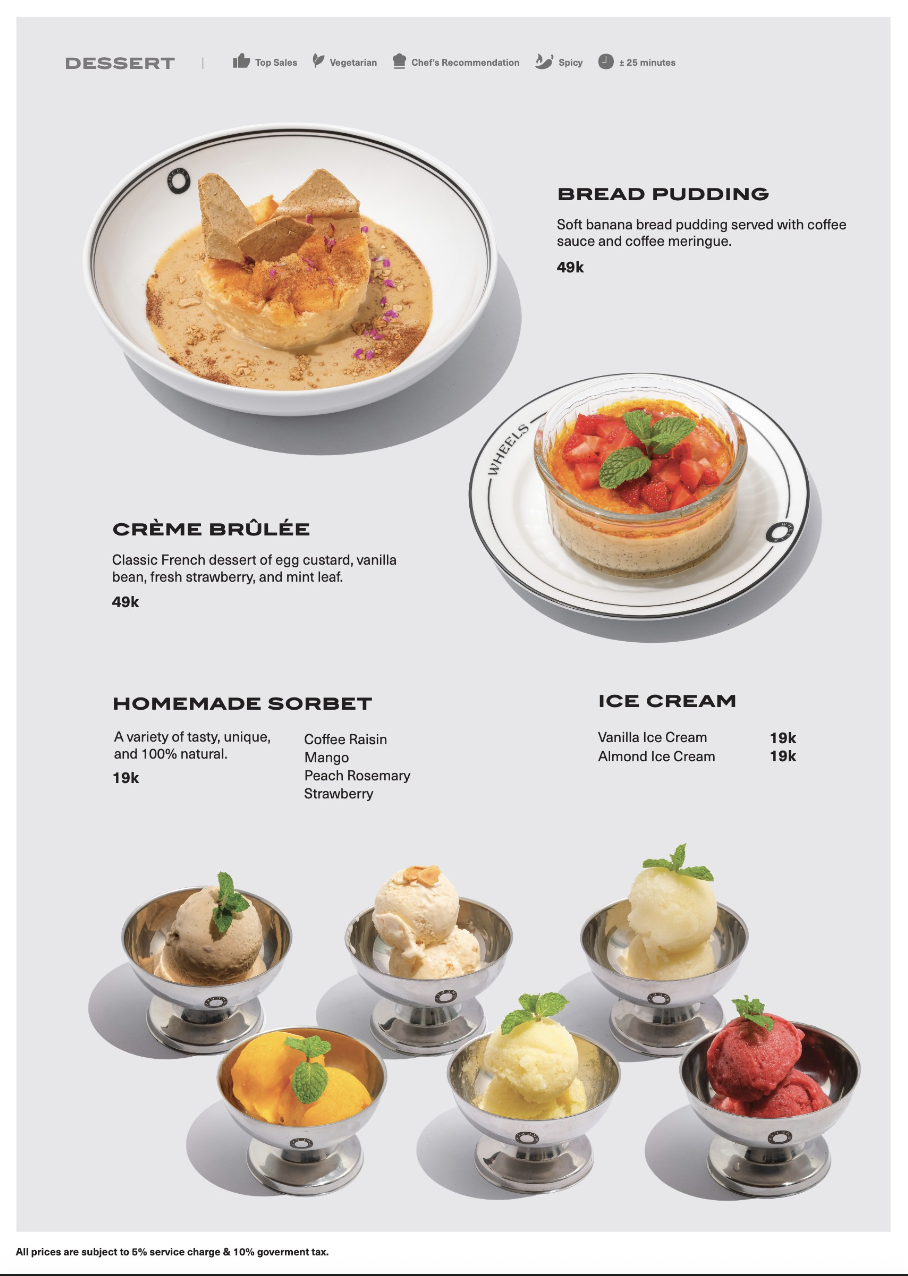 Menu Wheels Coffee Roasters - Heritage Lifestyle Hub (Riau)